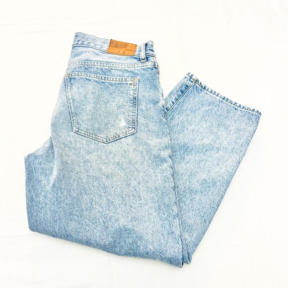 Madewell Low-Slung Straight Button Fly Light Wash Denim Jeans Size 28P - Picture 9 of 9